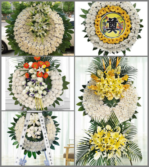 山东青岛黄岛区海青镇廒上村花圈速递